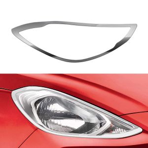 GFX Chrome Head Lamp/Light Garnish Cover Compatible For Hyundai Santro 2018 Onward