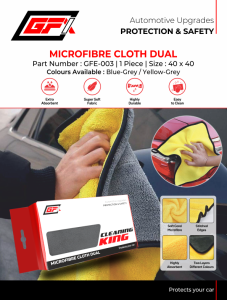 GFX Microfiber Cloth Pack of 1pc, High-Performance Super Soft Ultra Absorbent Multi-Purpose Car Towel