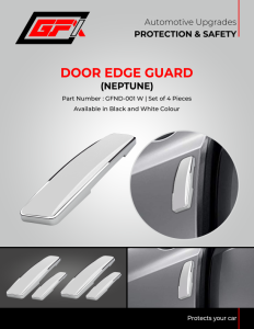 GFX Car Door Edge Guard Scratch Protector (Neptune-White) Universal