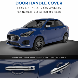 Galio Car Chrome Door Handle Cover Garnish For Maruti Suzuki Dzire 2017 Onward
