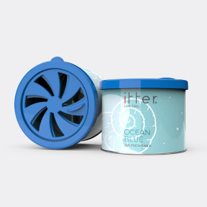 itter Oil Based Car Air Freshener Relaxing Ocean Blue Car Perfume (60gm)